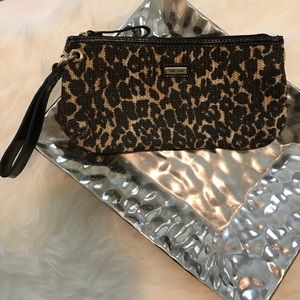 The Sak Leopard Print Clutch Wristlet